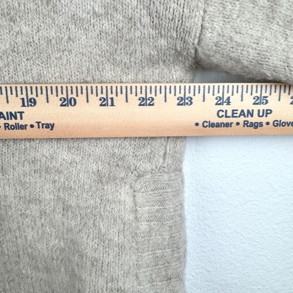 Madewell Knit Hoodie Women Medium Beige Excellent Wool Alpaca Blend Casual Chic - Picture 7 of 7